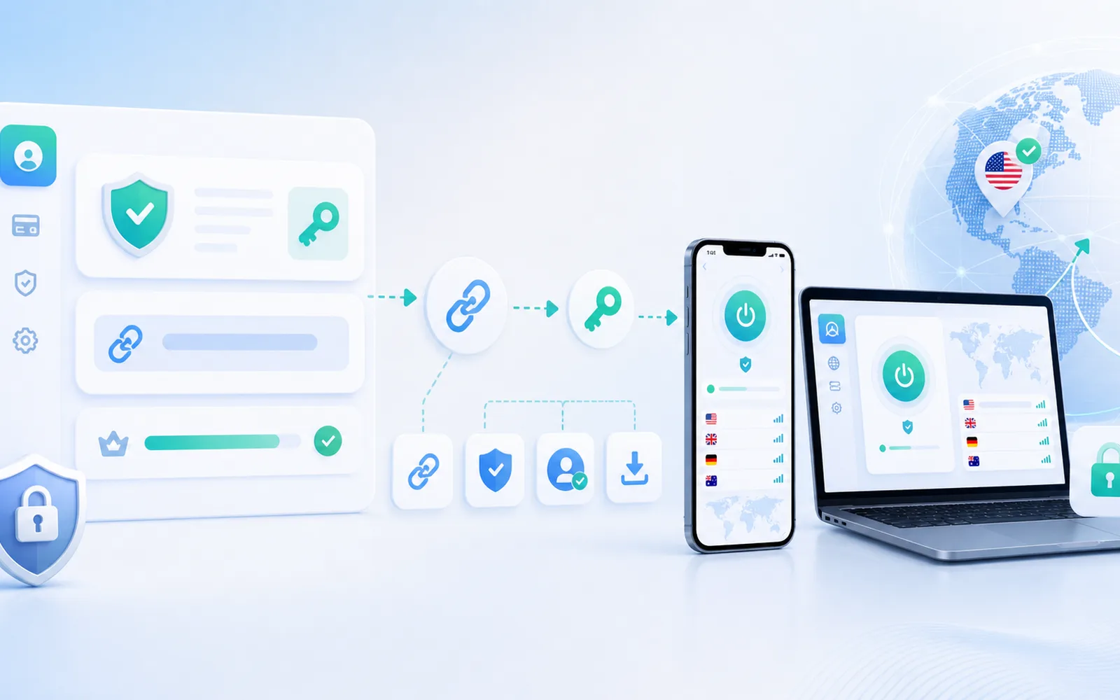 Ключ для VPN, ссылка подписки и подключение через Happ
