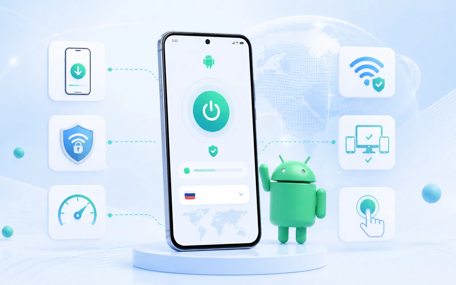 Подключение VPN на Android по ссылке подписки через Happ
